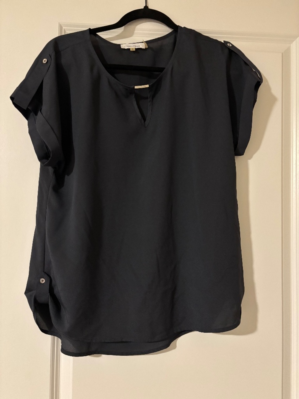 Navy dress blouse